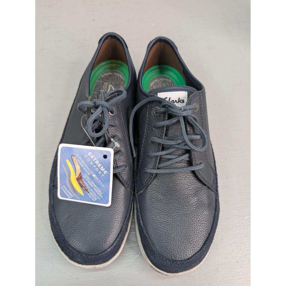 Clarks Collection Extreme Comfort Leather Sneakers‎ Men's Size 8 Hodson Lace NEW